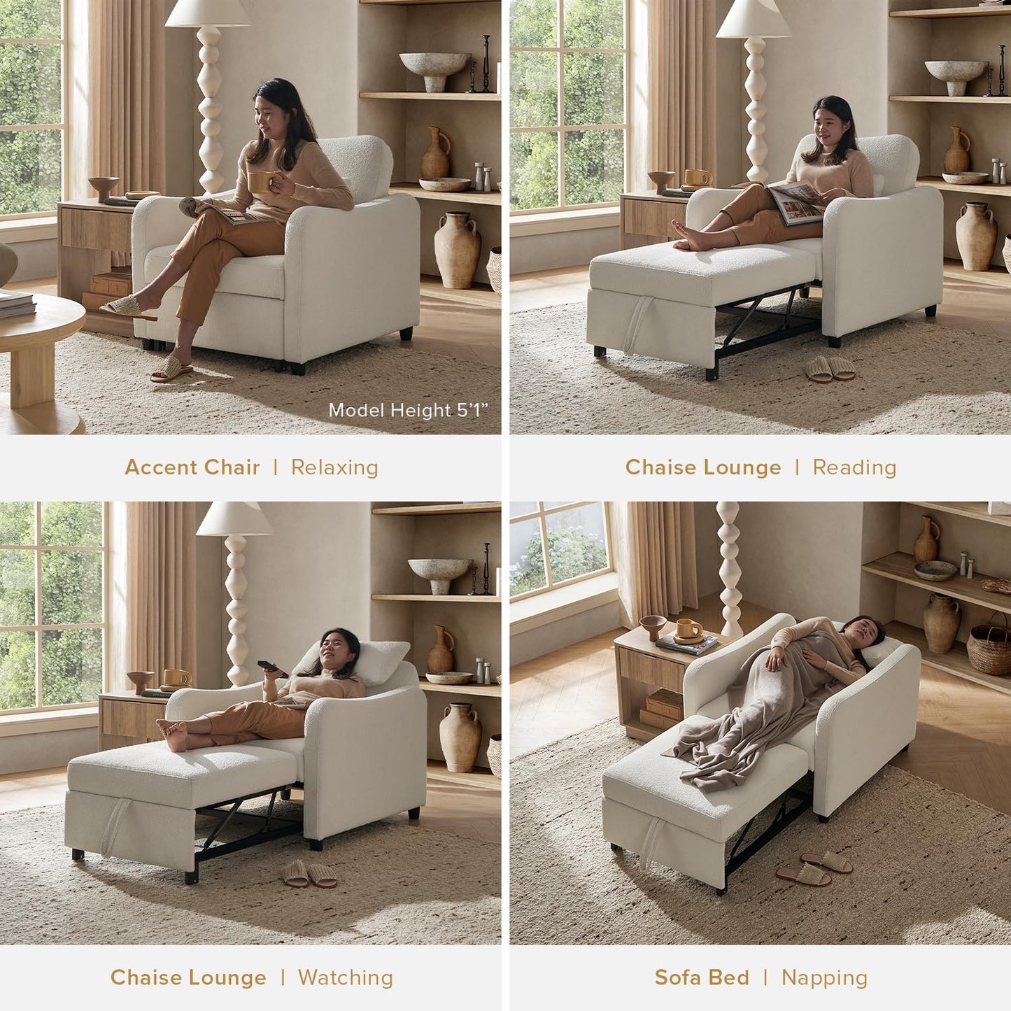 3 in 1 Sofa Bed Chair