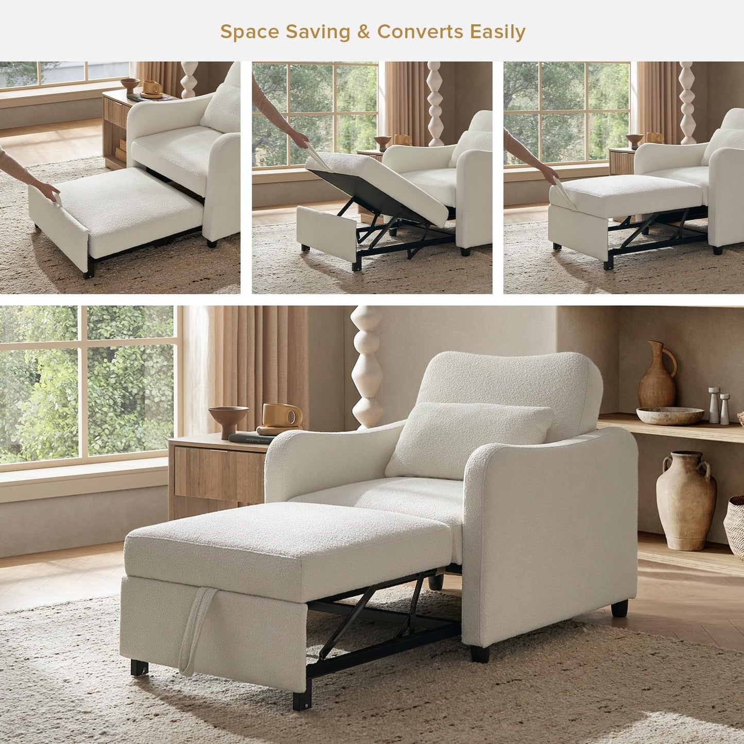 3 in 1 Sofa Bed Chair
