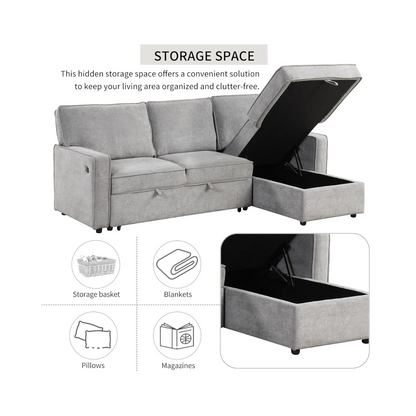 Convertible Sleeper Sofa Bed