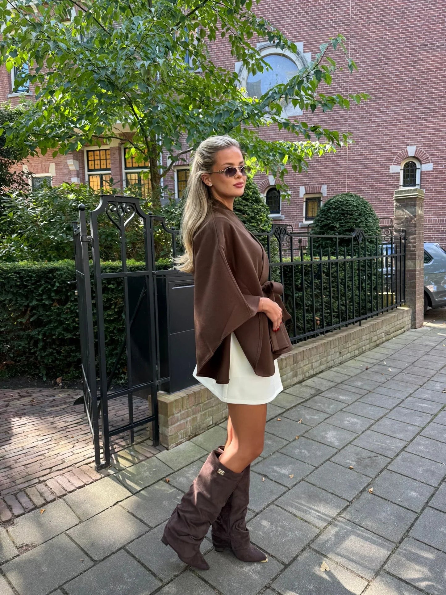 Suede Knee-High Boots