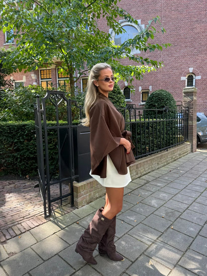 Suede Knee-High Boots
