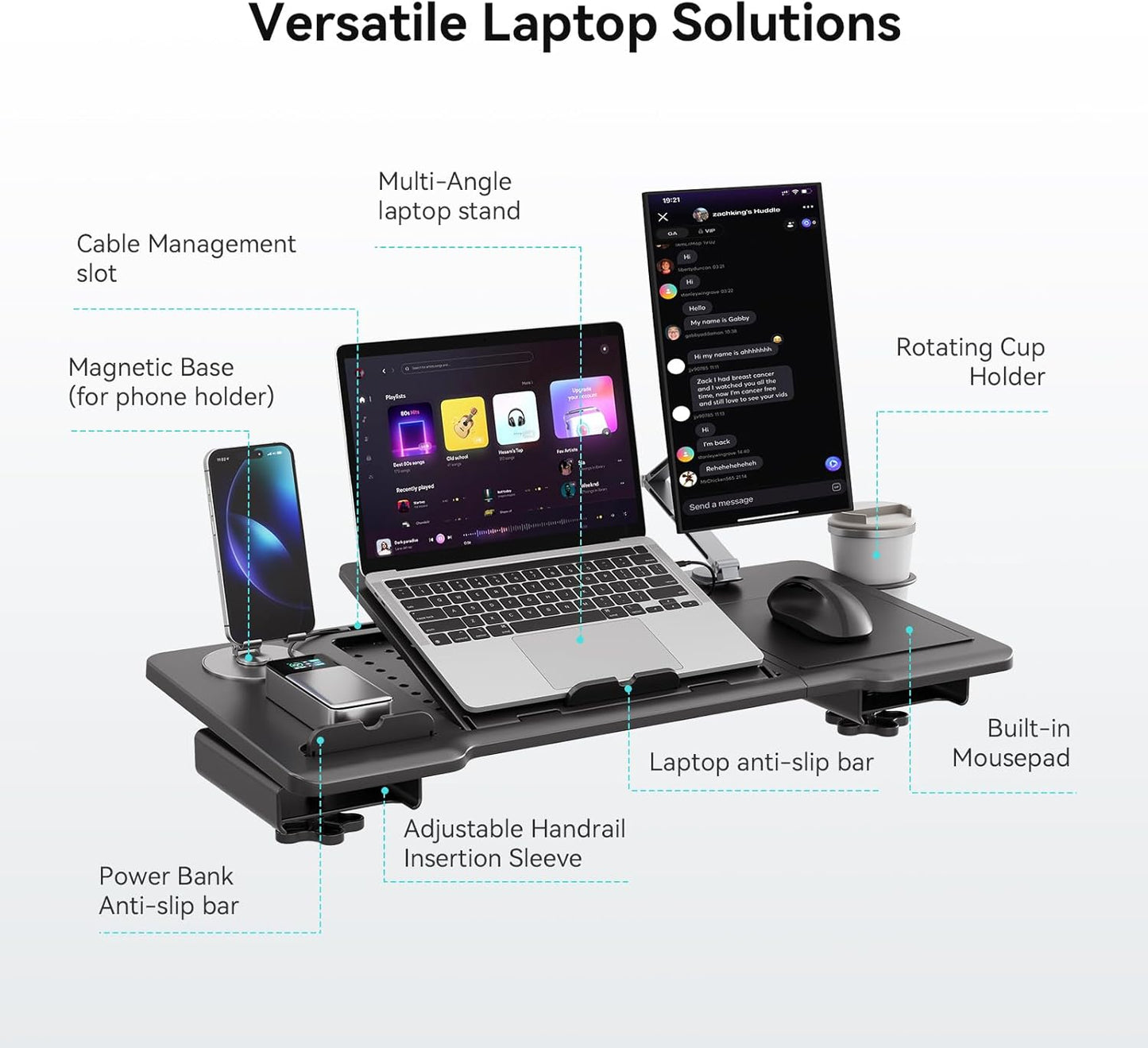Adjustable Portable Laptop Table