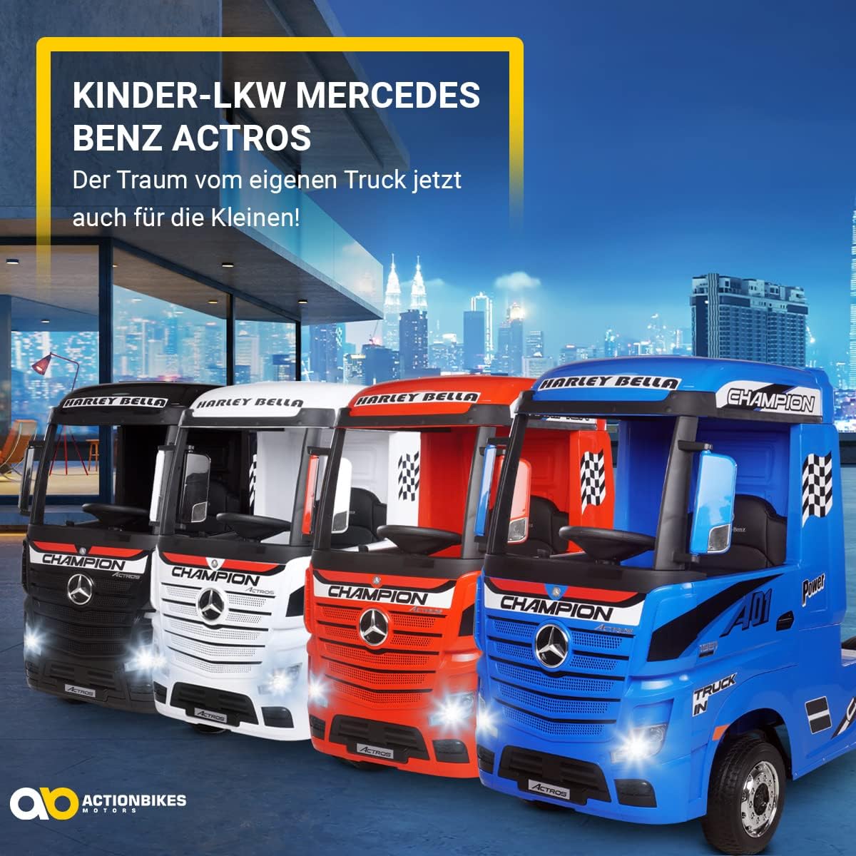 White Mercedes-Benz Actros HL358 4WD Electric Vehicle