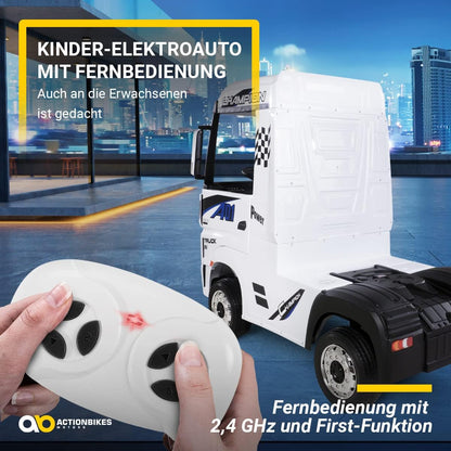 White Mercedes-Benz Actros HL358 4WD Electric Vehicle