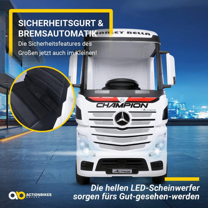 White Mercedes-Benz Actros HL358 4WD Electric Vehicle