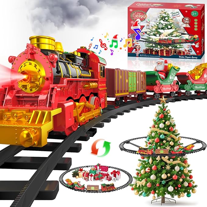 Christmas Tree With Train Set