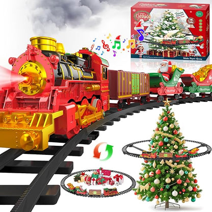 Christmas Tree With Train Set