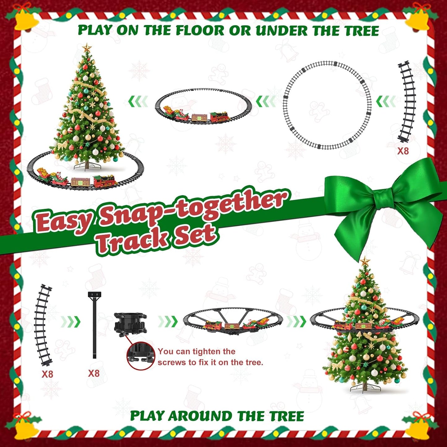 Christmas Tree With Train Set