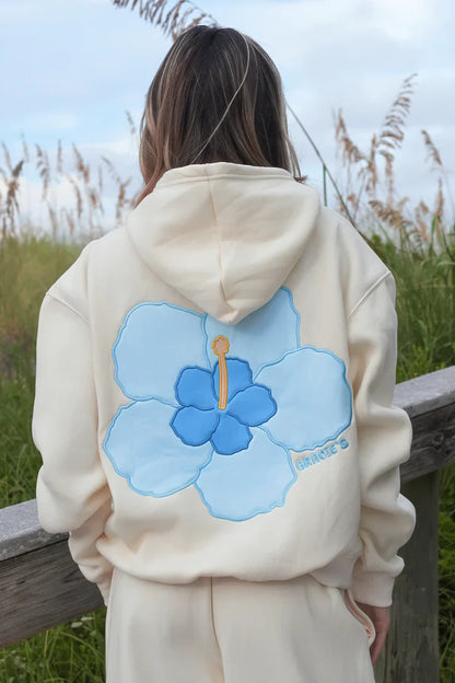 Coral Hibiscus Hoodie
