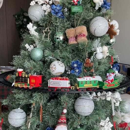 Christmas Tree With Train Set