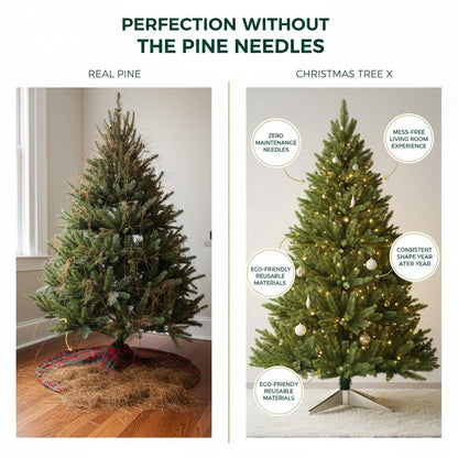 9 ft. Grand Duchess Twinkling Balsam Fir LED Pre-Lit Artificial Christmas Tree T28
