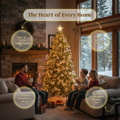9 ft. Grand Duchess Twinkling Balsam Fir LED Pre-Lit Artificial Christmas Tree T28