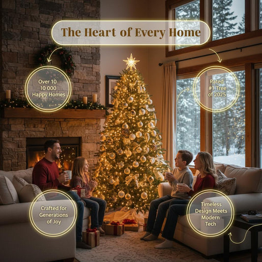 9 ft. Grand Duchess Twinkling Balsam Fir LED Pre-Lit Artificial Christmas Tree T28